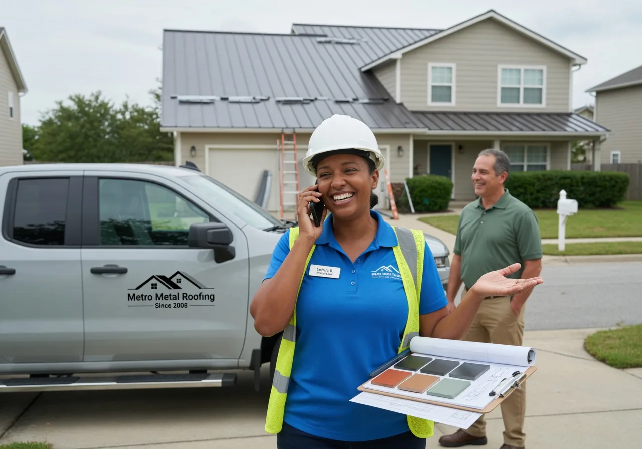 Storm Damage Metal Roof Repair in East Rochester, OH